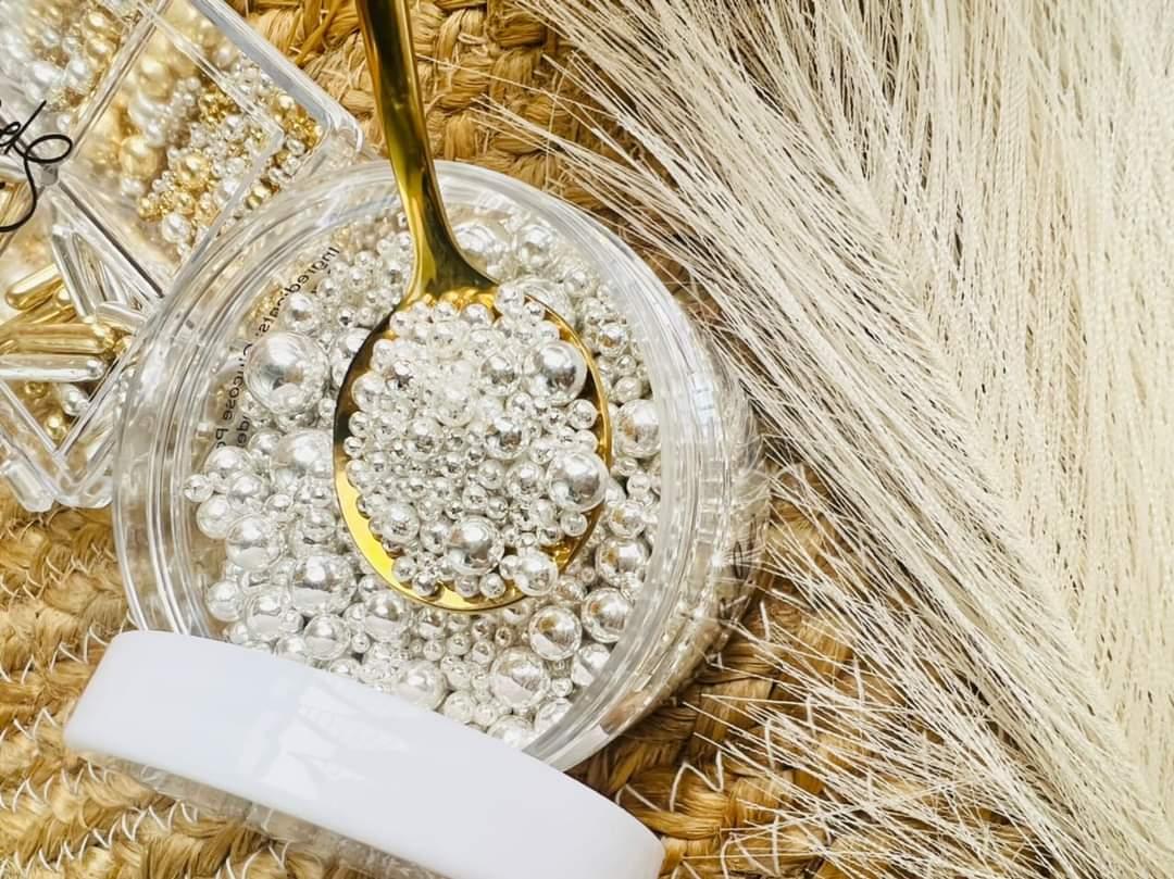Luxury silver sprinkles