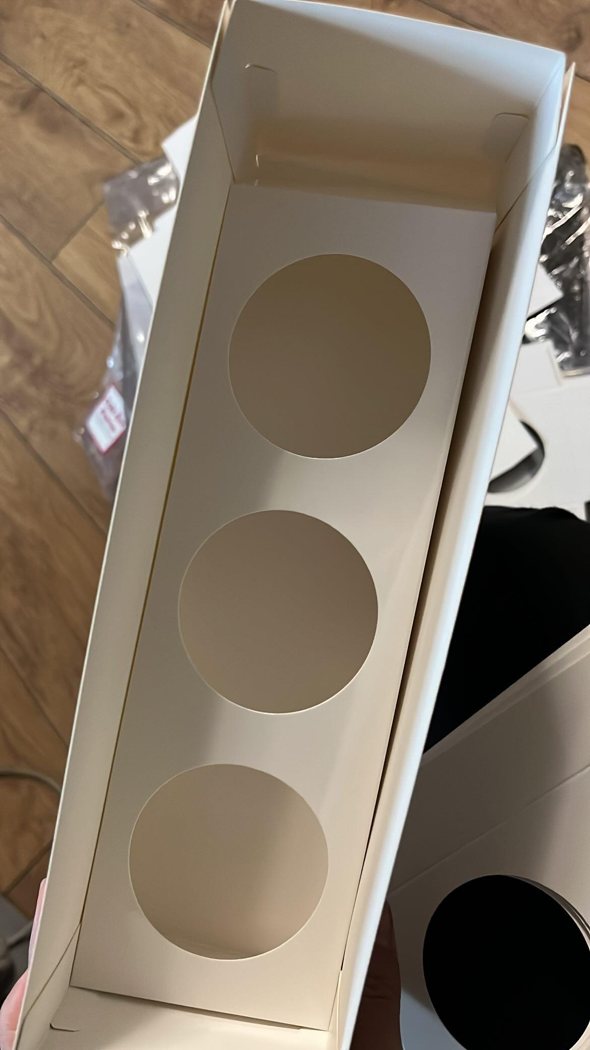 Clear 3 hole boxes