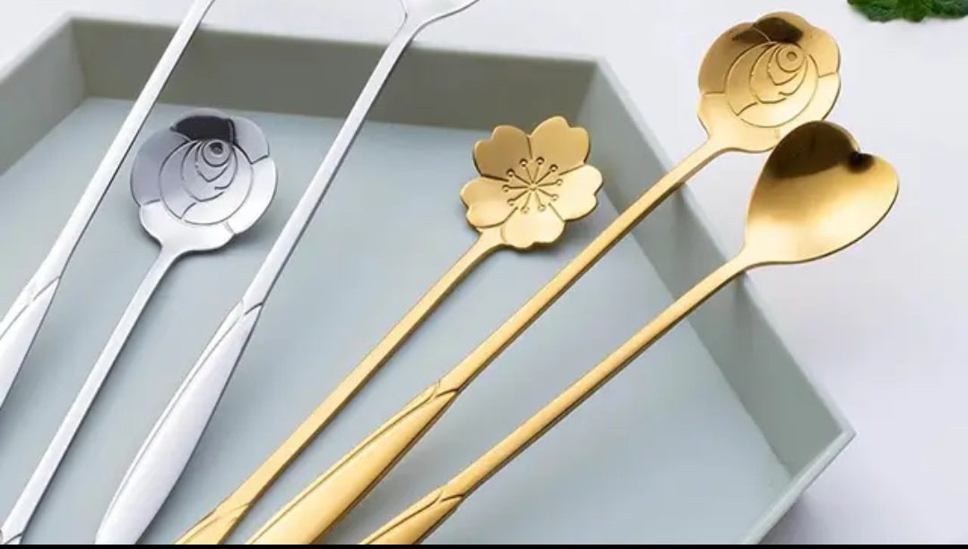 Heart shaped sprinkle spoons