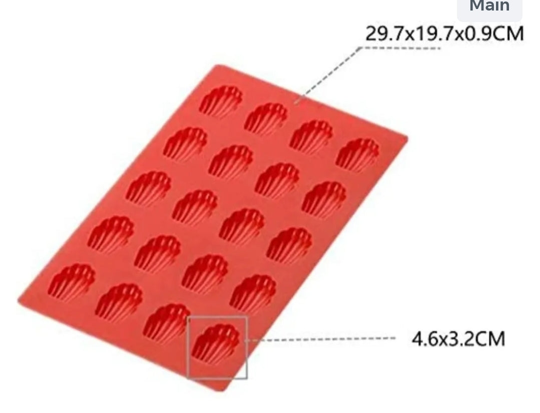 Shell Madeleine Silicone Mould