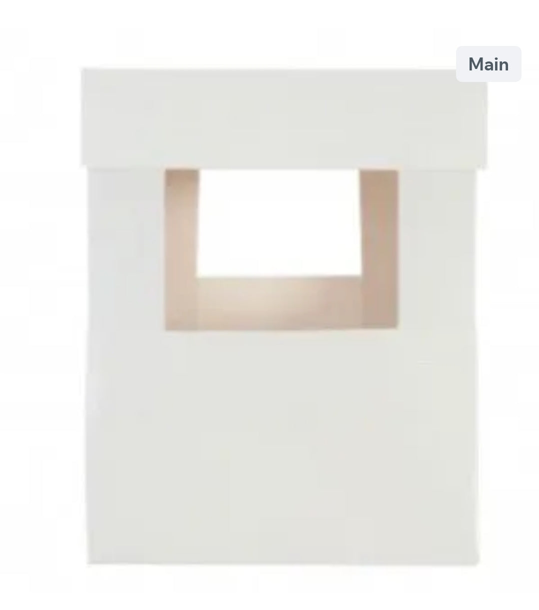 12" WHITE CAKE BOX EXTENSION CORNERS