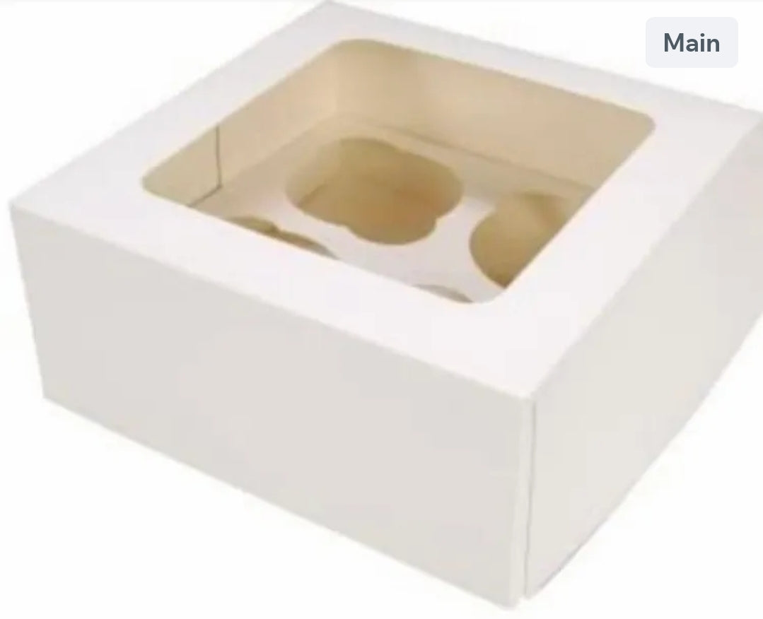 4 hole cupcake boxes